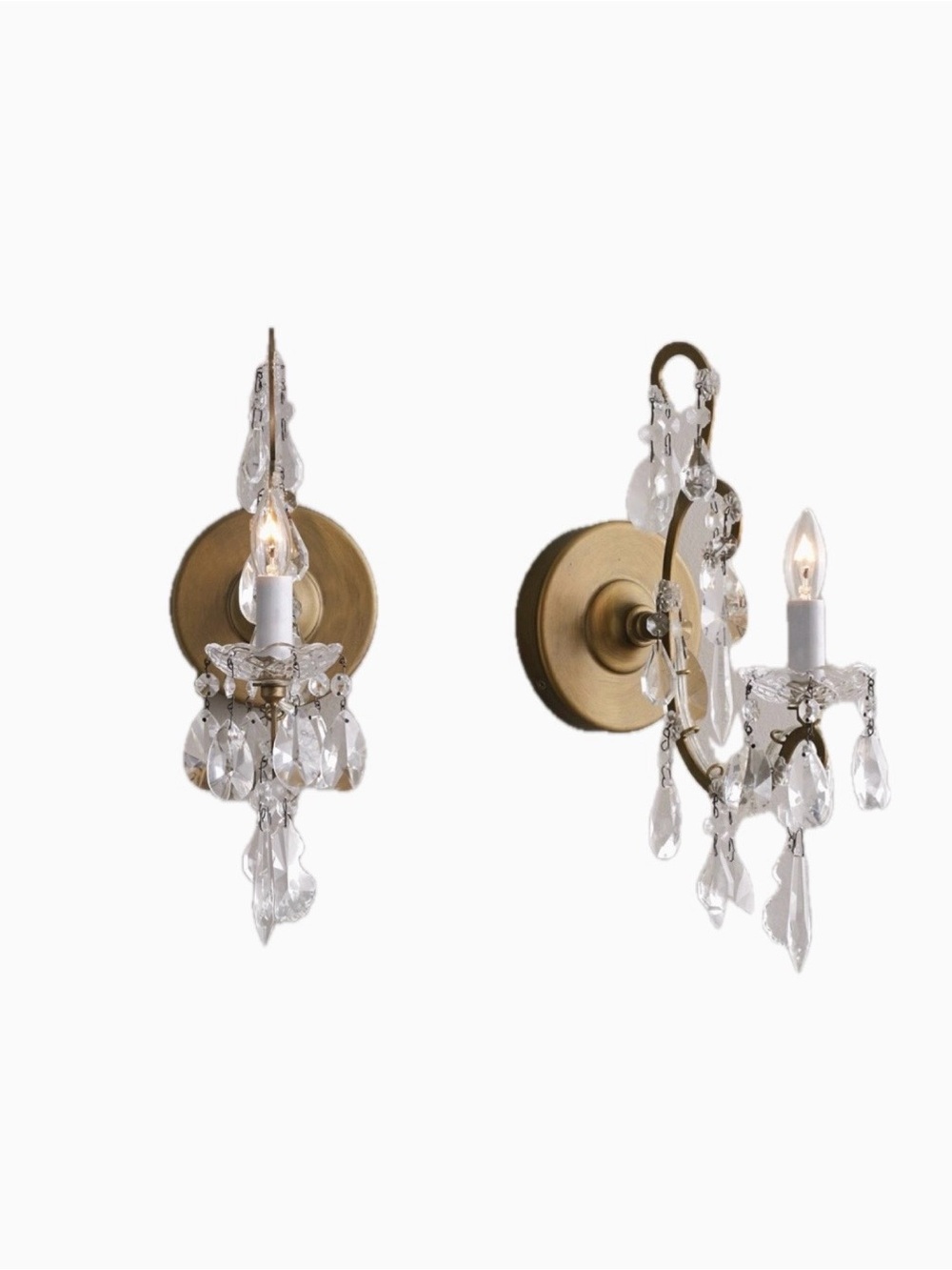 RH Baby & Child Manor Court Crystal Wall Sconces